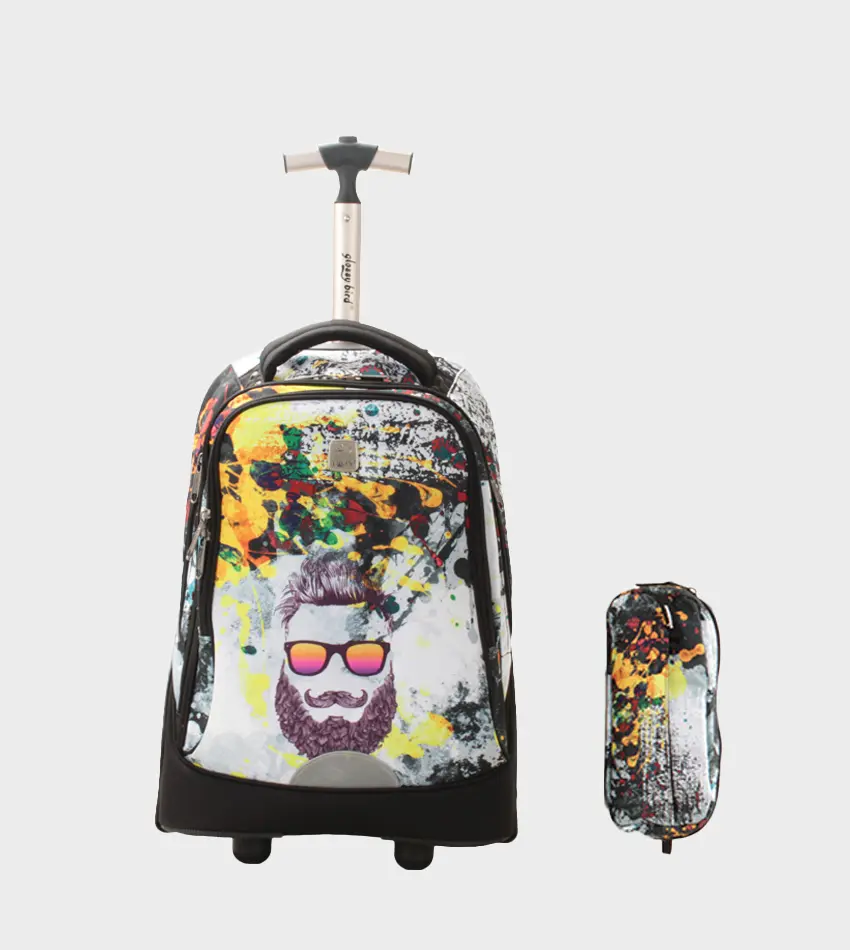 حقيبة مدرسية جر GB2555T-yellow مقاس 18